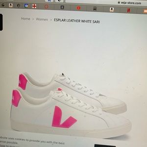 ISO: Vera esplar leather white sari in hot pink